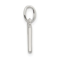 Sterling Silver Letter W Initial Charm view 2