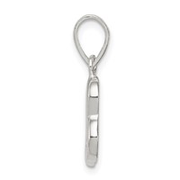 Sterling Silver Letter B Initial Pendant view 2