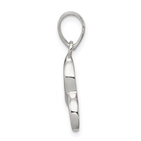 Sterling Silver Letter C Initial Pendant view 2