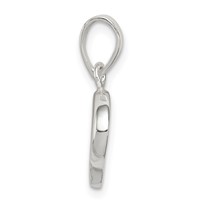 Sterling Silver Letter D Initial Pendant view 2