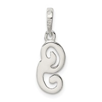 Sterling Silver Letter G Initial Pendant view 4