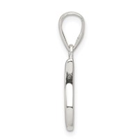 Sterling Silver Letter I Initial Pendant view 2