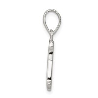 Sterling Silver Letter K Initial Pendant view 2