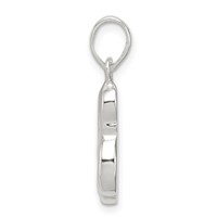Sterling Silver Letter L Initial Pendant view 2