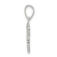 Sterling Silver Letter P Initial Pendant view 2
