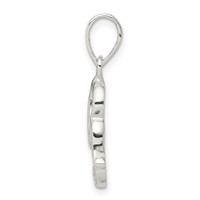 Sterling Silver Letter R Initial Pendant view 2