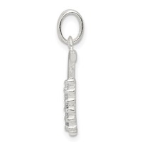 Sterling Silver CZ Letter G Initial Pendant view 2