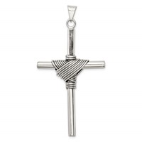 Sterling Silver Antiqued Cross Pendant view 4