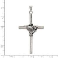 Sterling Silver Antiqued Cross Pendant view 3