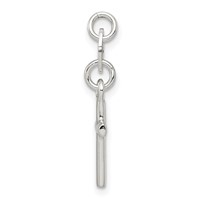 Sterling Silver Polished Cross Charm view 2