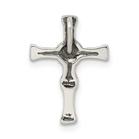 Sterling Silver Antiqued Cross Slide view 4