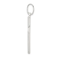 Sterling Silver Polished Cross Pendant view 2