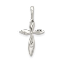 Sterling Silver Twisted Cross Pendant view 4