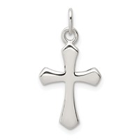 Sterling Silver Passion Cross Charm view 1
