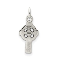 Sterling Silver Antiqued Celtic Cross Charm view 4