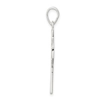 Sterling Silver Polished Cross Pendant view 2