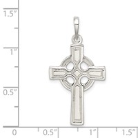 Sterling Silver Polished Cross Pendant view 3