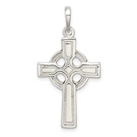 Sterling Silver Polished Cross Pendant view 1