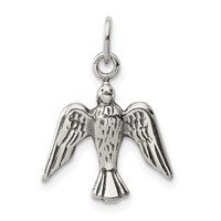 Sterling Silver Antiqued Dove Charm view 1