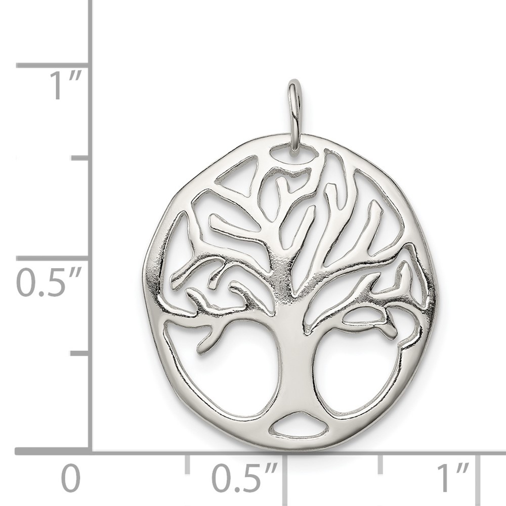 Sterling Silver Tree Of Life Charm (QC6701)