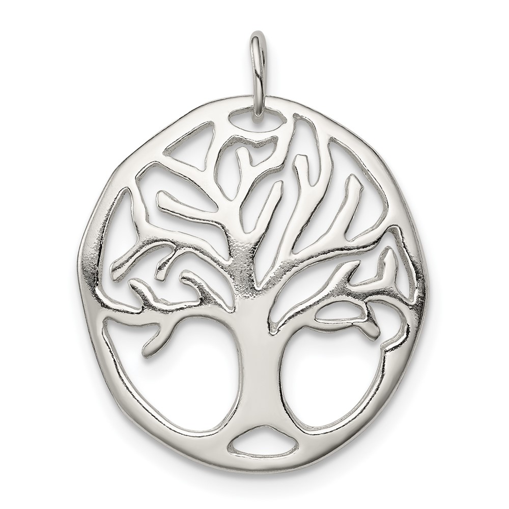 Sterling Silver Tree Of Life Charm (QC6701)