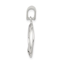 Sterling Silver Antiqued Faith Pendant with Cross view 2
