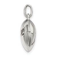 Sterling Silver Love 12mm Puffed Heart Charm view 2