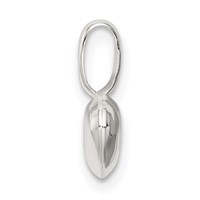 Sterling Silver Puffed Heart Charm view 2