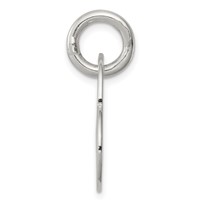 Sterling Silver Heart Charm with Cut Out Heart view 2