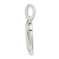 Sterling Silver Polished Heart Pendant view 2