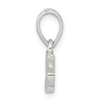 Sterling Silver Polished CZ Mom Pendant view 2