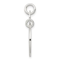 Sterling Silver Polished Circle Mom Charm view 2