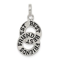 Sterling Silver Best Friends Charm view 1