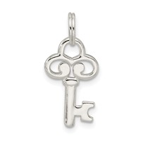 Sterling Silver Key Charm view 4