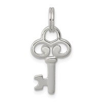 Sterling Silver Key Charm view 1