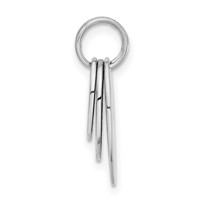 Sterling Silver Polished Wish True Love Charm view 2
