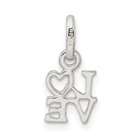 Sterling Silver Love Charm view 4