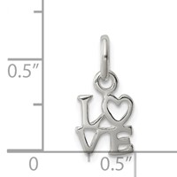 Sterling Silver Love Charm view 3