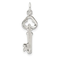 Sterling Silver Key Charm view 4