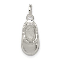 Sterling Silver Polished Shoe Charm view 1