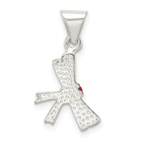 Sterling Silver Enameled Diploma Charm view 3