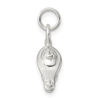 Sterling Silver Polished Lamp of Knowledge Genie Lamp Charm view 2