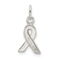 Sterling Silver Blue Enameled Awareness Charm view 4