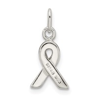 Sterling Silver Green Enameled Awareness Charm view 4