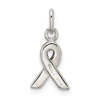Sterling Silver Orange Enameled Awareness Charm view 4