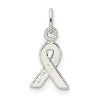 Sterling Silver Brown Enameled Awareness Charm view 4