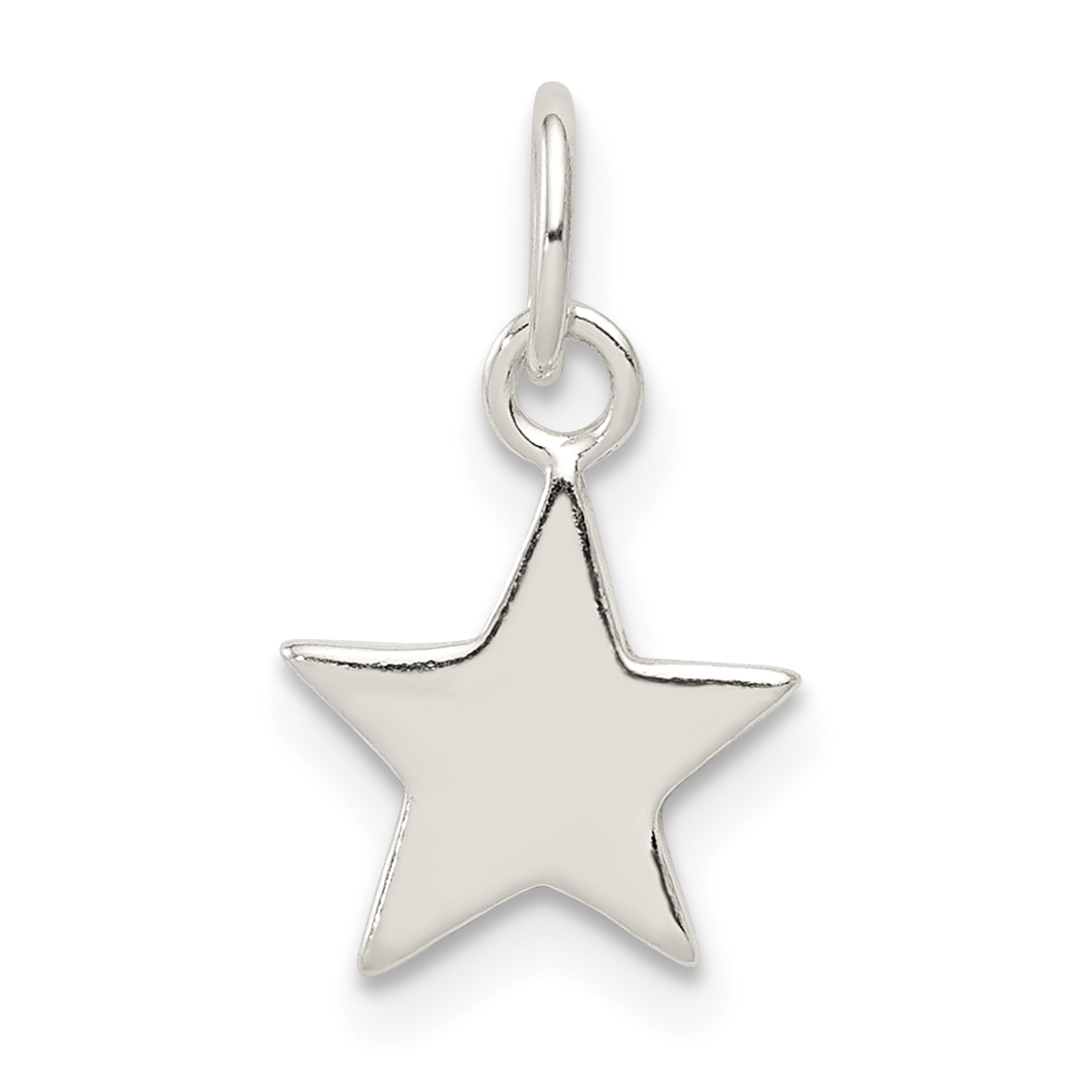 Sterling Silver Star Charm (QC6844)