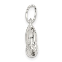 Sterling Silver 3-D Half Moon Charm view 2