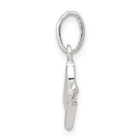 Sterling Silver Enameled Butterfly Charm view 2