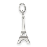 Sterling Silver Rhodium-plated Eiffel Tower Charm view 2